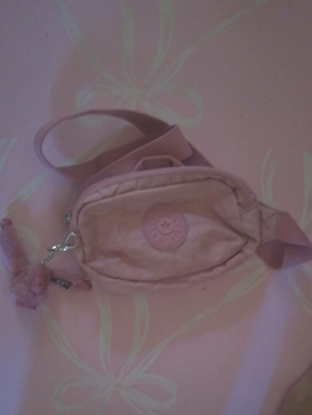 Kipling Blush Pink Crossbody Belt Bag